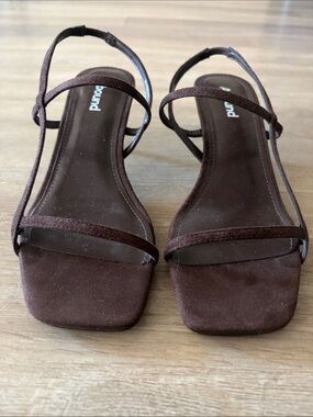 Abound Brown Strappy Square-Toe Sandal
